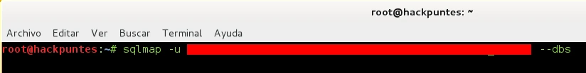 Ataques SQL injection contra Bases de Datos mediante SQLmap