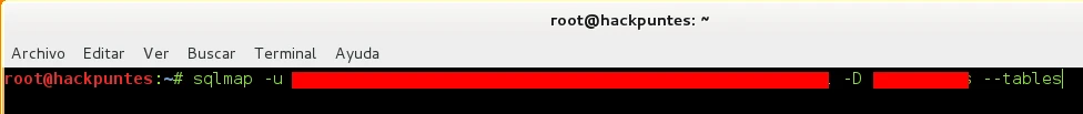 Ataques SQL injection contra Bases de Datos mediante SQLmap