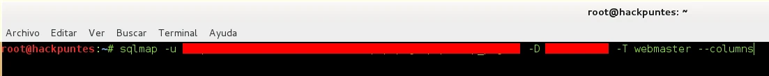 Ataques SQL injection contra Bases de Datos mediante SQLmap