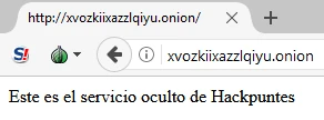 Crea tu servicio oculto en la red TOR con dirección onion personalizada