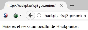 Crea tu servicio oculto en la red TOR con dirección onion personalizada