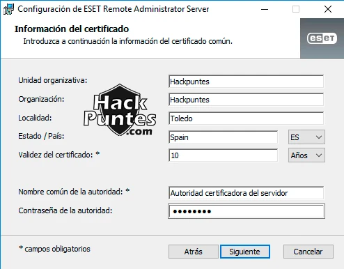 ESET Remote Administrator (ERA) - Parte I: Instalación
