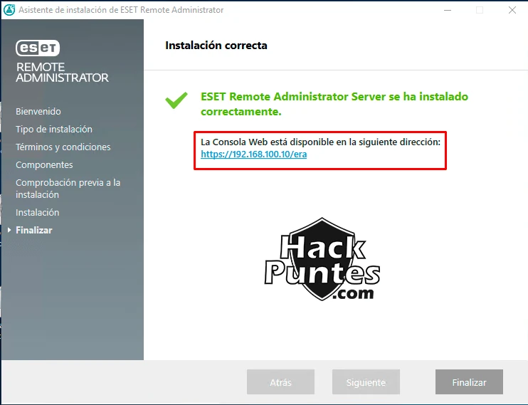 ESET Remote Administrator (ERA) - Parte I: Instalación