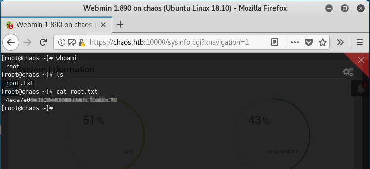 Chaos WriteUp