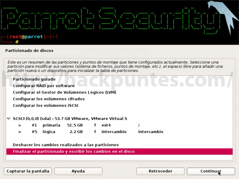 Cómo instalar Parrot OS en VMware
