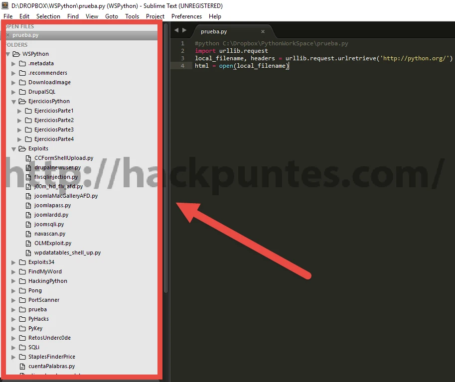 Preparando Sublime Text 3 para programar en Python