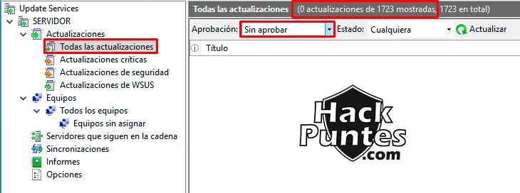 WSUS (Windows Server Update Services): Reportes y uso - Parte III