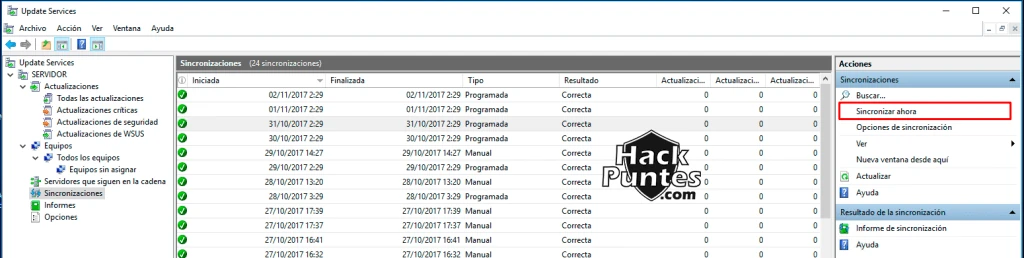 WSUS (Windows Server Update Services): Reportes y uso - Parte III